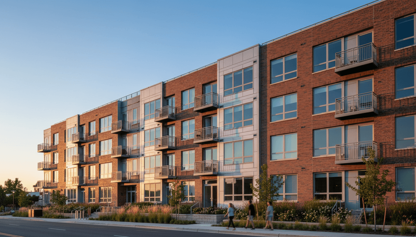 Modern apartment building in Toronto